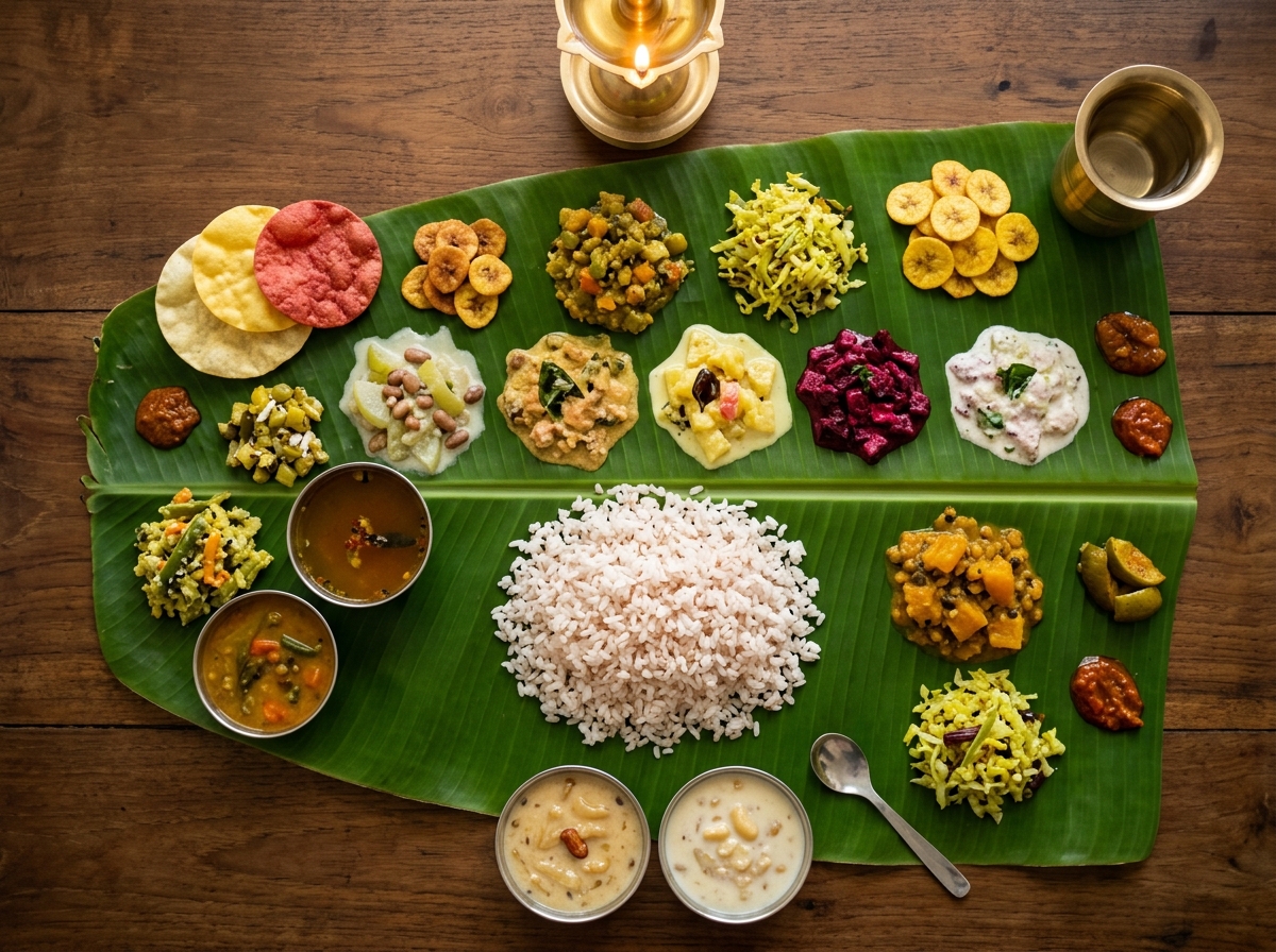 Traditional vegetarian meal